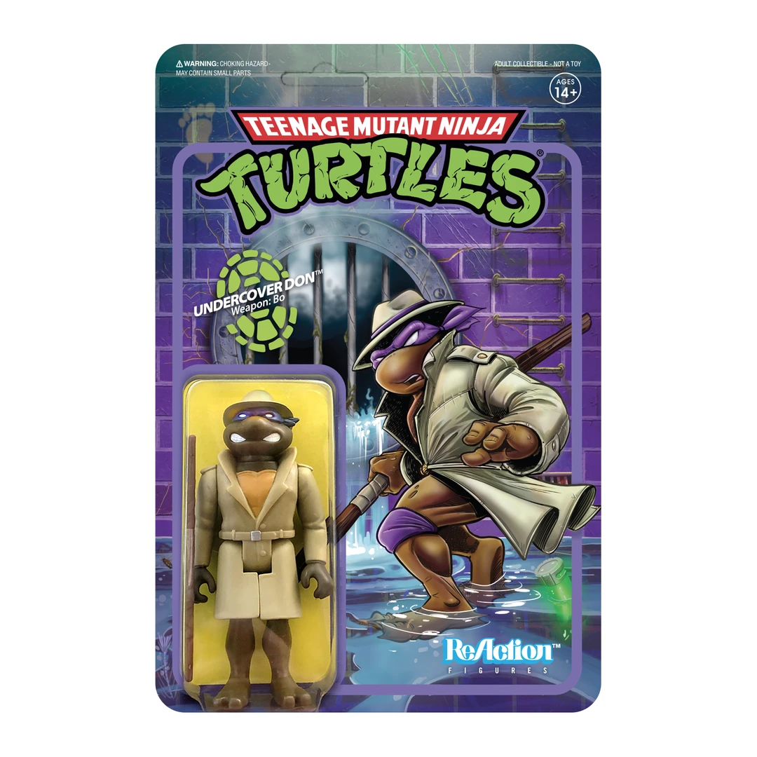 Super 7 Teenage Mutant Ninja Turtles ReAction Figure - Undercover Donatello 3 Super 7 Teenage Mutant Ninja Turtles ReAction Figure - Undercover Donatello