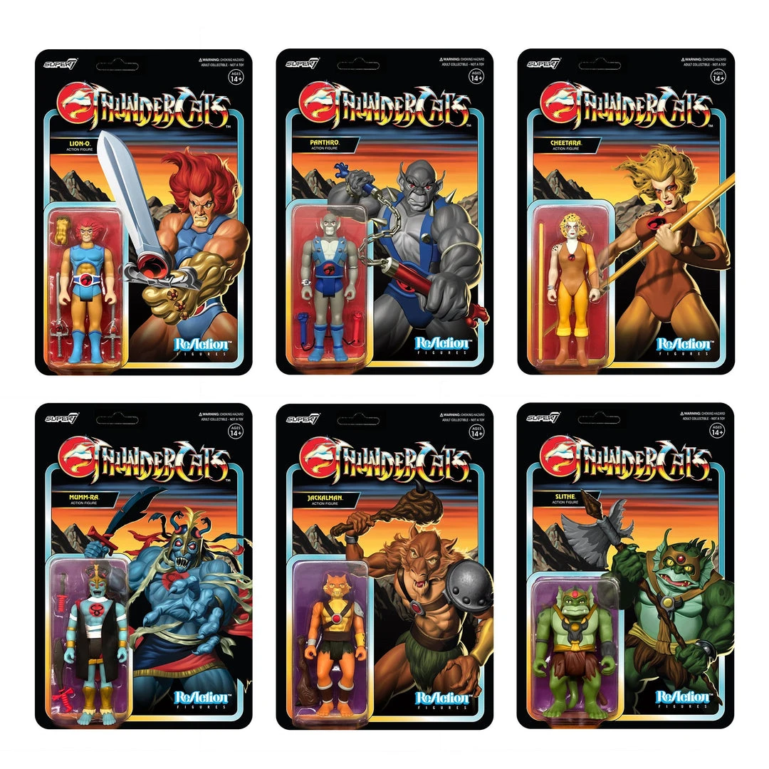 Super 7 Thundercats ReAction Figure - Set Of 6 3 Super 7 Thundercats ReAction Figure - Set Of 6