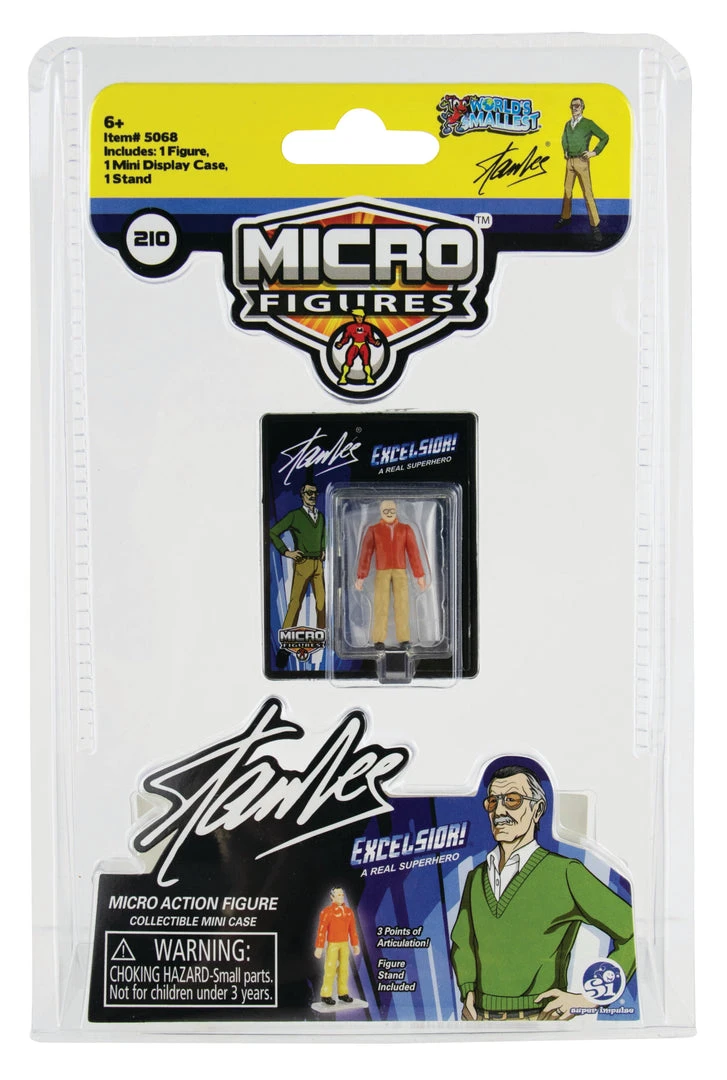 World's Smallest Stan Lee Set Of 2 Micro Action Figures