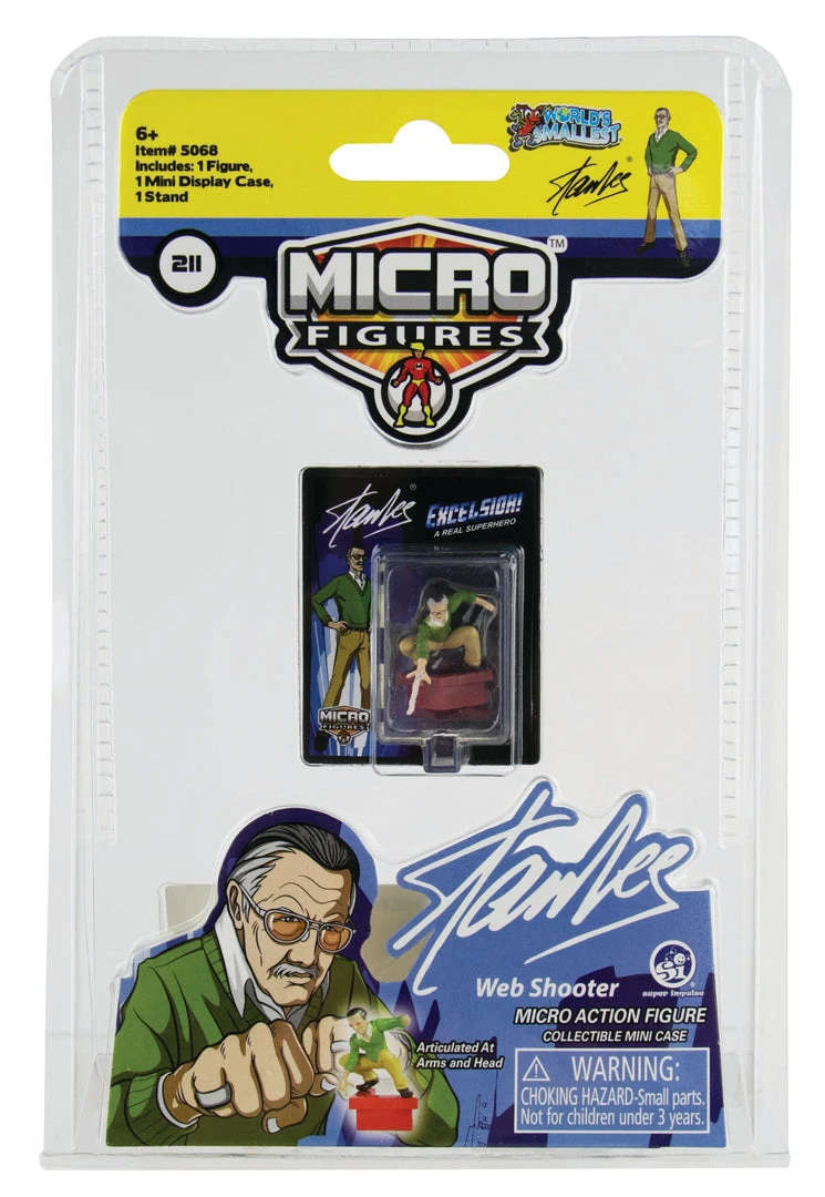 World's Smallest Stan Lee Set Of 2 Micro Action Figures