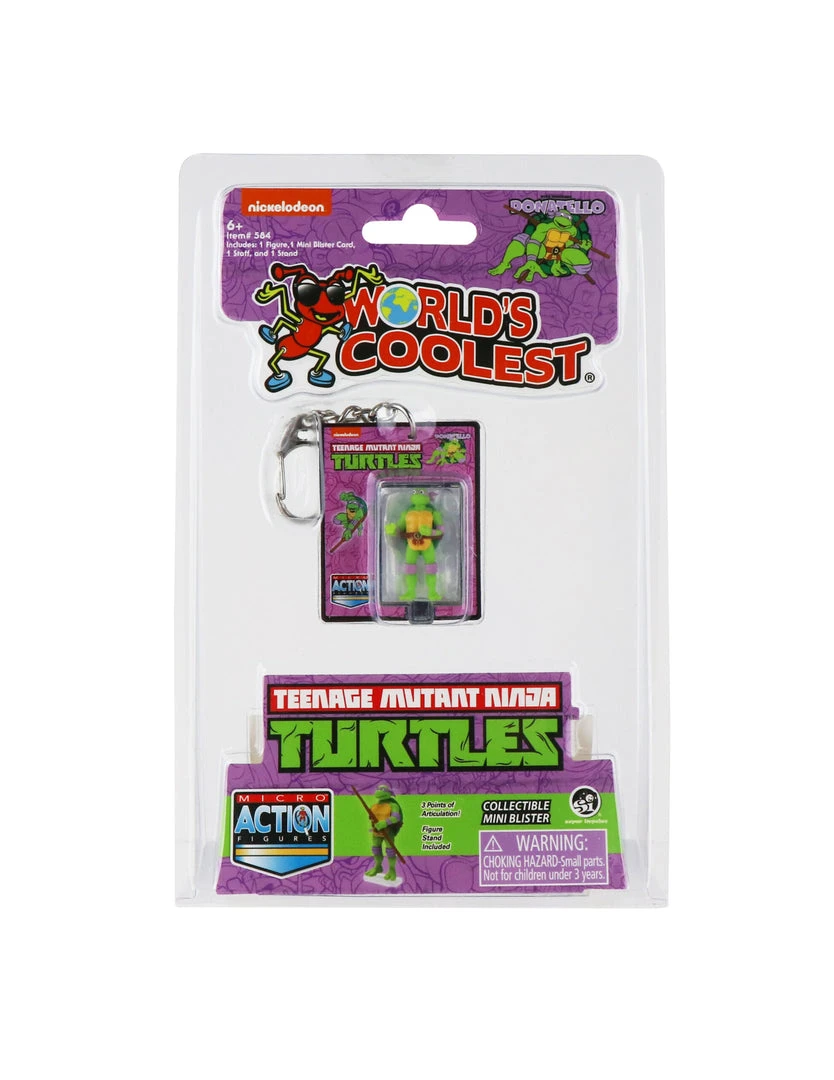 World's Smallest Teenage Mutant Ninja Turtles Donatello Micro Action Figure 3 World's Smallest Teenage Mutant Ninja Turtles Donatello Micro Action Figure