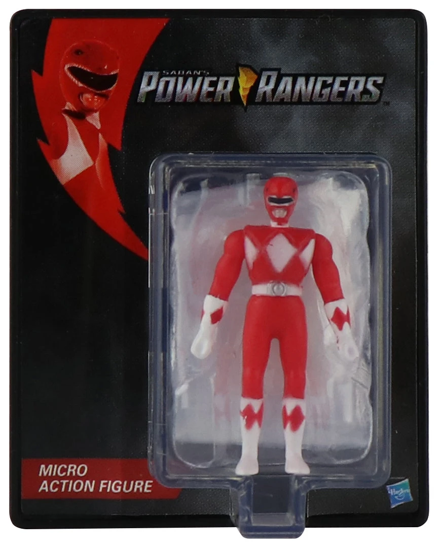 World's Smallest Power Rangers Red Ranger Micro Action Figures