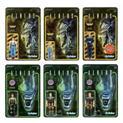 Super 7 Aliens ReAction Figure - Set Of 6 Humans