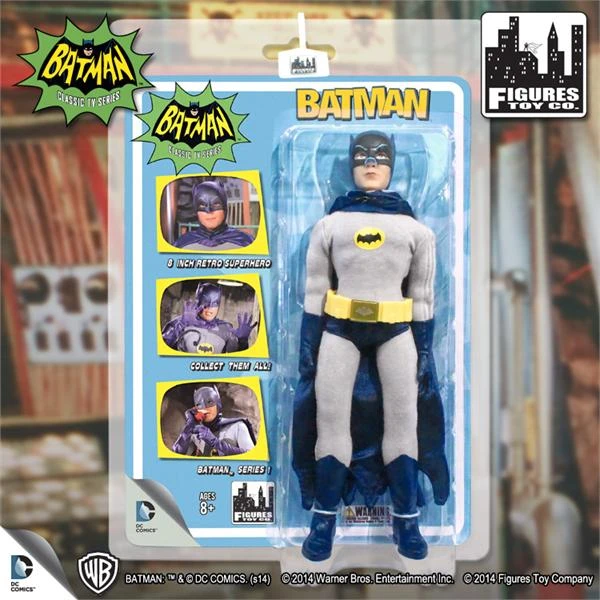Figures Toy Company Batman Classic TV Series - Batman 8" Action Figure 2 Figures Toy Company Batman Classic TV Series - Batman 8" Action Figure