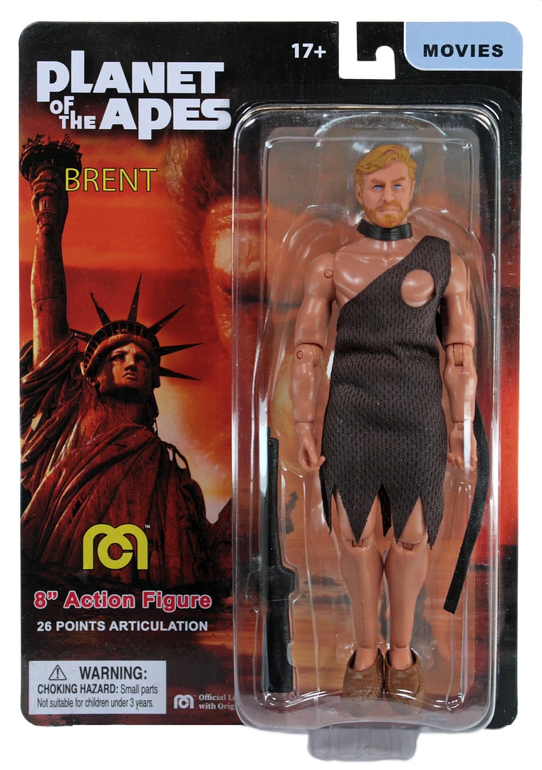 Mego Planet Of The Apes Wave 15 - Brent (Variant) 8" Action Figure All Mego 4 Mego Planet Of The Apes Wave 15 - Brent (Variant) 8" Action Figure All Mego
