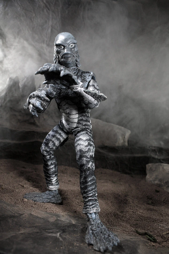 Clearance Damaged Package Damaged Package Mego Horror Wave 14 - B&W Creature From The Black Lagoon 8" Action Figure 6 Clearance Damaged Package Damaged Package Mego Horror Wave 14 - B&W Creature From The Black Lagoon 8" Action Figure