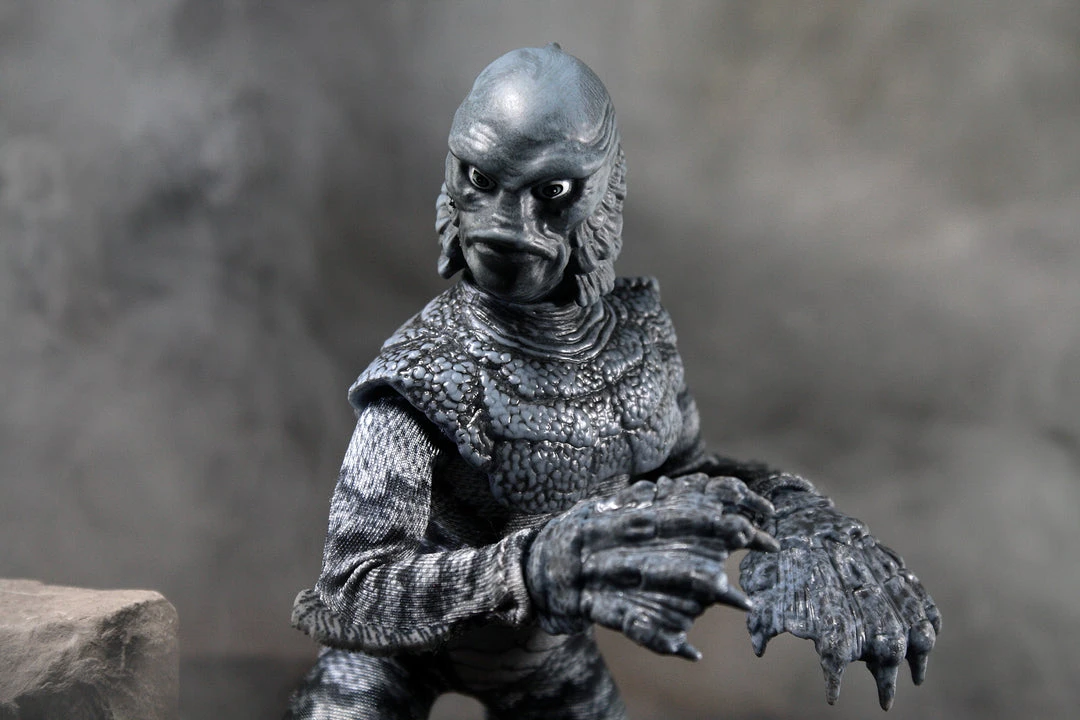 Clearance Damaged Package Damaged Package Mego Horror Wave 14 - B&W Creature From The Black Lagoon 8" Action Figure 9 Clearance Damaged Package Damaged Package Mego Horror Wave 14 - B&W Creature From The Black Lagoon 8" Action Figure