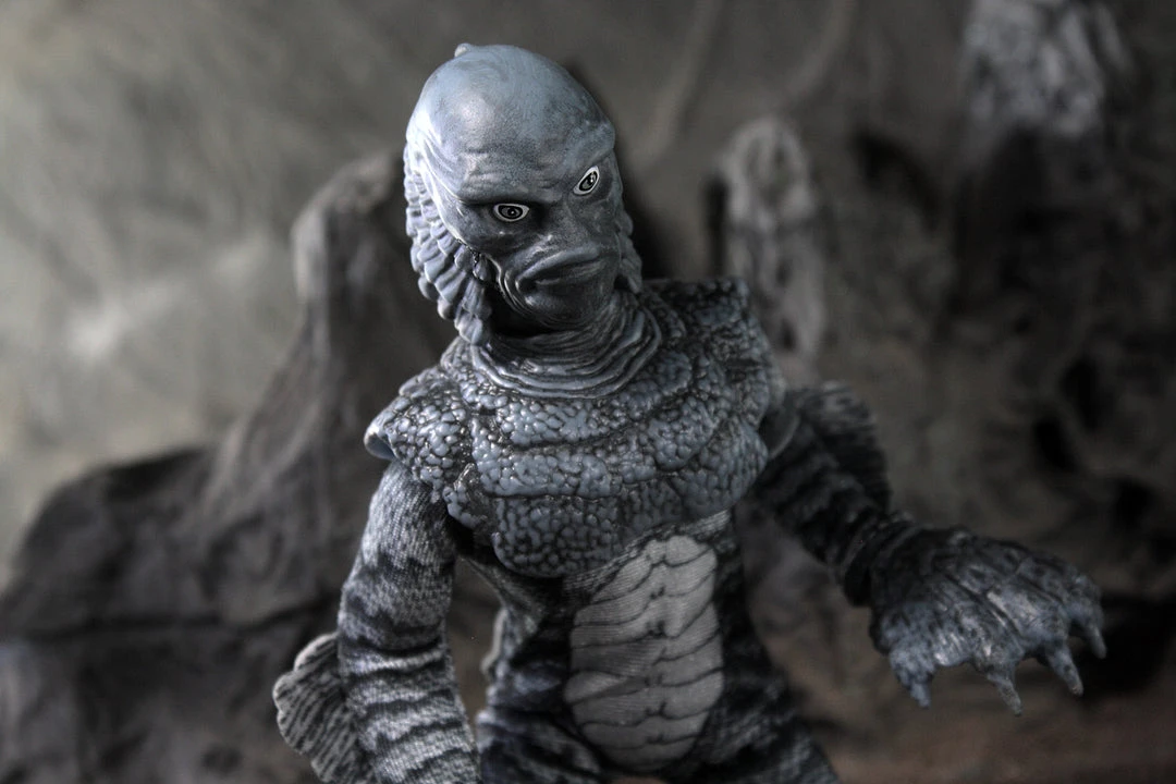 Clearance Damaged Package Damaged Package Mego Horror Wave 14 - B&W Creature From The Black Lagoon 8" Action Figure 8 Clearance Damaged Package Damaged Package Mego Horror Wave 14 - B&W Creature From The Black Lagoon 8" Action Figure