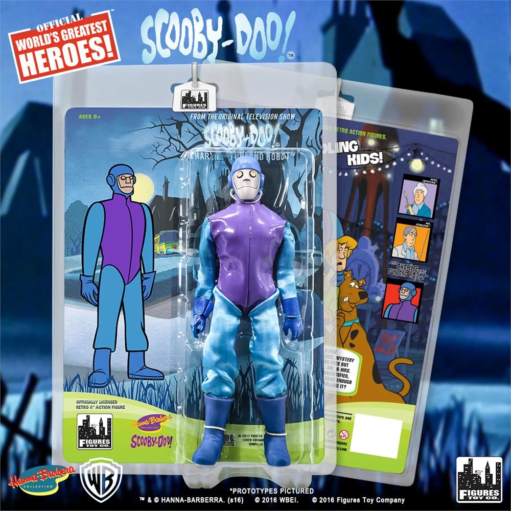 Figures Toy Company Scooby-Doo - Charlie The Robot 8" Action Figure 3 Figures Toy Company Scooby-Doo - Charlie The Robot 8" Action Figure
