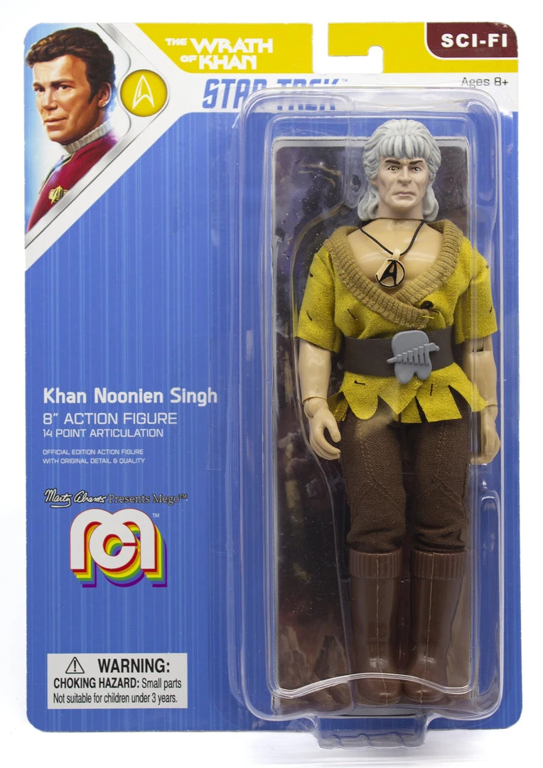 Mego Star Trek Wave 7 - Wrath Of Khan - Khan 8" Action Figure 3 Mego Star Trek Wave 7 - Wrath Of Khan - Khan 8" Action Figure