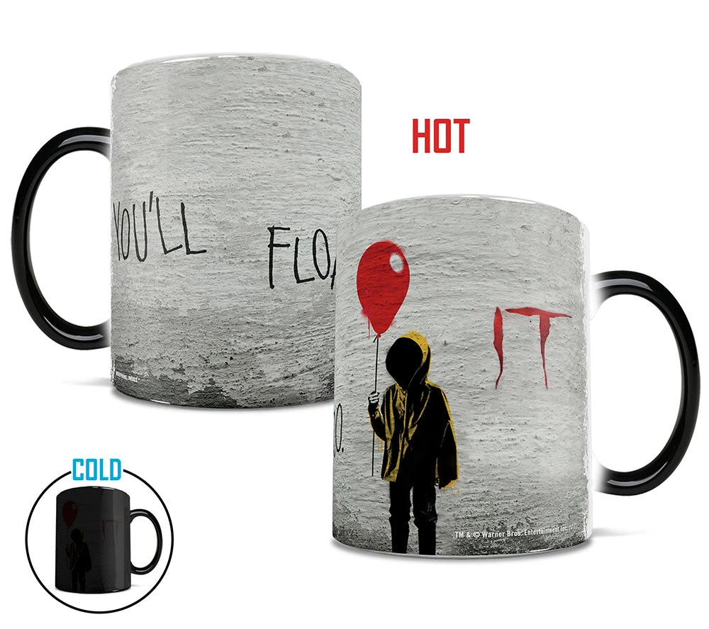 Trend Setters IT (You'll Float Too) Horror Morphing Mugs Heat-Sensitive Mug 4 Trend Setters IT (You'll Float Too) Horror Morphing Mugs Heat-Sensitive Mug