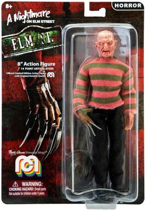 Mego Horror Nightmare On Elm Street Freddy Krueger 8" Action Figure All Mego