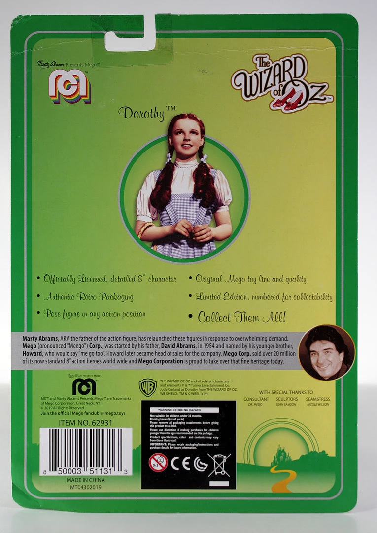 Mego Movies The Wizard Of Oz - Dorothy 8" Action Figure 4 Mego Movies The Wizard Of Oz - Dorothy 8" Action Figure