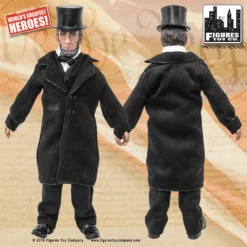 Figures Toy Company Presidents - Abraham Lincoln (Shiny Black Suit) 8" Action Figure