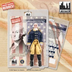 Figures Toy Company Presidents - George Washington (Blue & Yellow Suit) 8" Action Figure