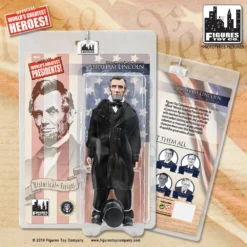 Figures Toy Company Presidents - Abraham Lincoln (Shiny Black Suit) 8" Action Figure
