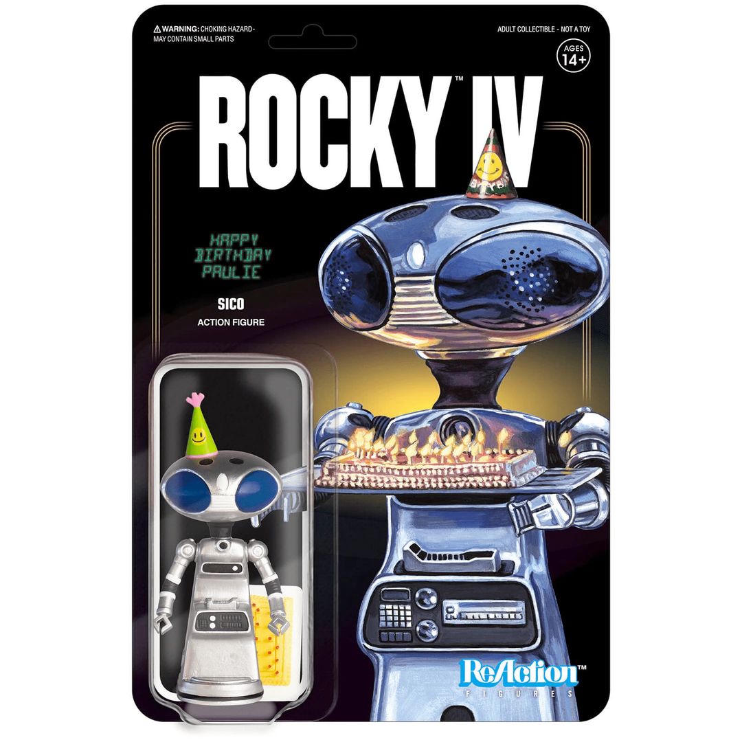 Super 7 Rocky IV ReAction Figure - Sico (Paulie's Robot With Birthday Cake) 3 Super 7 Rocky IV ReAction Figure - Sico (Paulie's Robot With Birthday Cake)