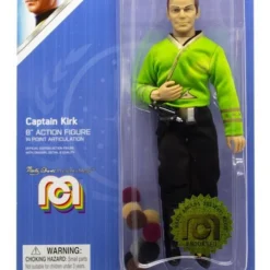 Mego Star Trek Wave 6 - Captain Kirk 8" Action Figure (Green Shirt, With Tribbles) All Mego