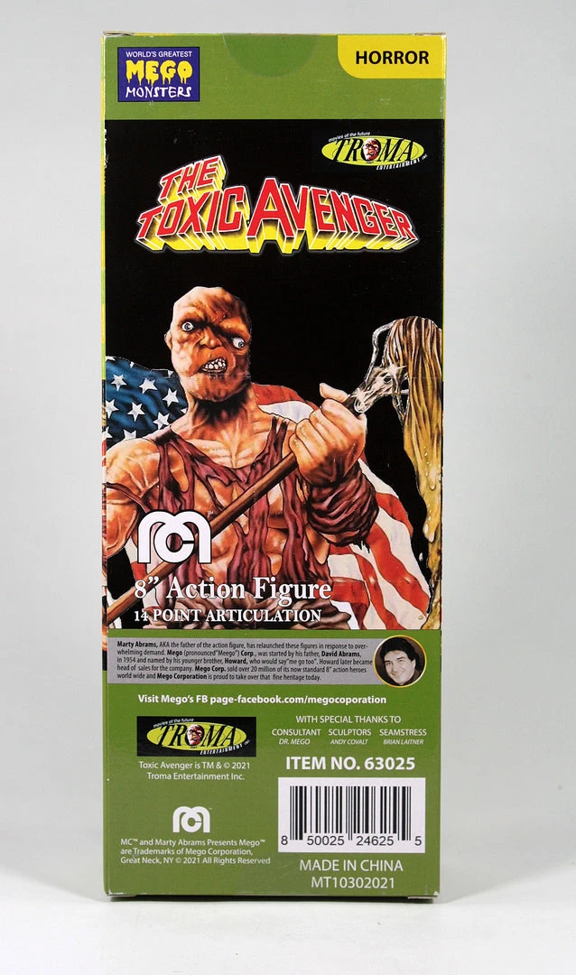 Mego Movies Wave 14 - Toxic Avenger (Window Box) 8" Action Figure All Mego 6 Mego Movies Wave 14 - Toxic Avenger (Window Box) 8" Action Figure All Mego