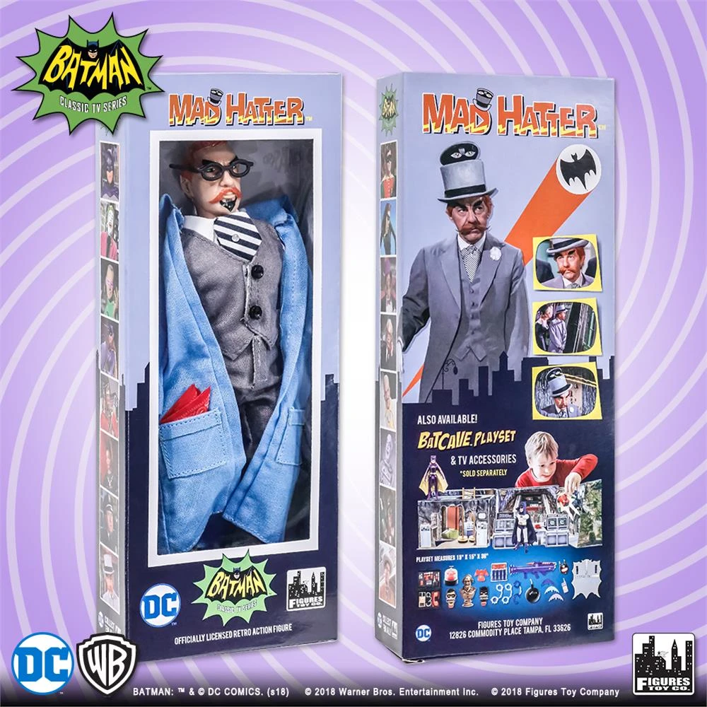 Figures Toy Company Batman Classic TV Series - Mad Hatter Artist (Variant) 8" Action Figure 3 Figures Toy Company Batman Classic TV Series - Mad Hatter Artist (Variant) 8" Action Figure