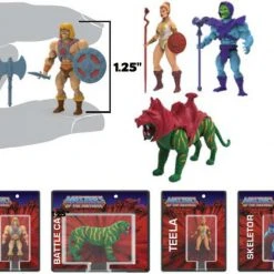 World's Smallest Masters Of The Universe Set Of 4 Micro Action Figures