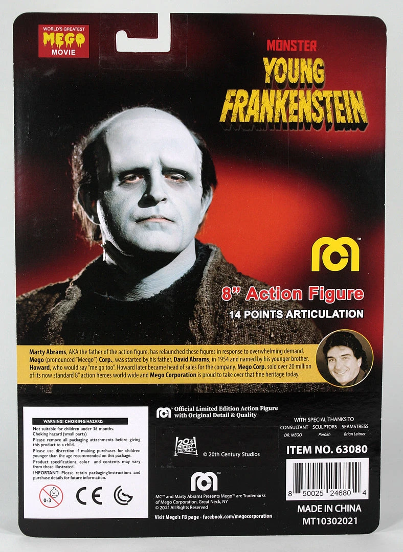 Mego Movies Wave 14 - Young Frankenstein's Monster 8" Action Figure All Mego 5 Mego Movies Wave 14 - Young Frankenstein's Monster 8" Action Figure All Mego