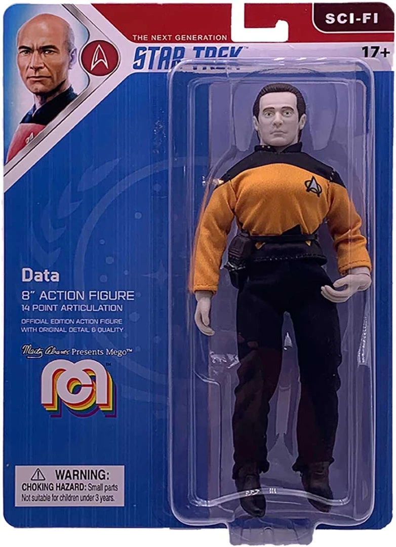Mego Star Trek Wave 8 - Data 8" Action Figure 3 Mego Star Trek Wave 8 - Data 8" Action Figure