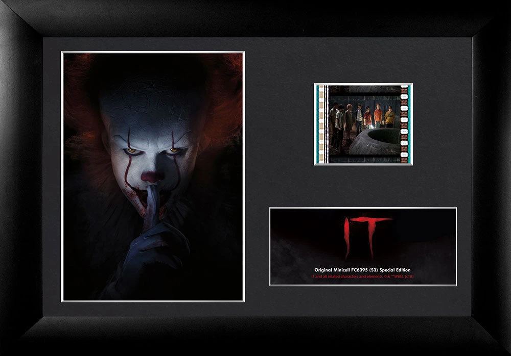 Film Cells LTD. IT (Pennywise) Horror Mini Cell Film Cell Presentation 3 Film Cells LTD. IT (Pennywise) Horror Mini Cell Film Cell Presentation