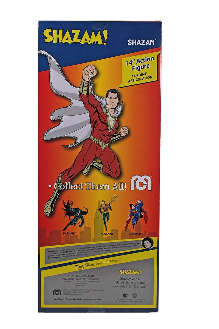 Damaged Package Mego DC Shazam 14" Action Figure 5 Damaged Package Mego DC Shazam 14" Action Figure