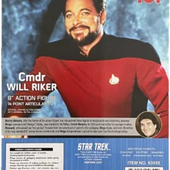 Damaged Package Mego Star Trek Wave 13 - Will Riker 8" Action Figure