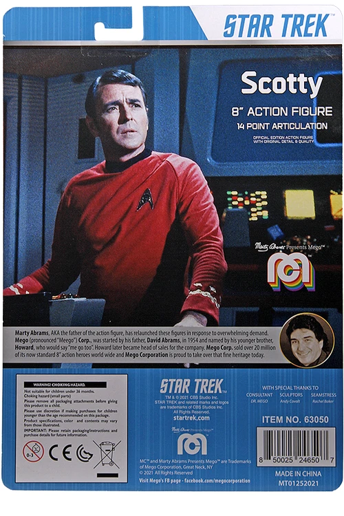 Mego Star Trek Wave 12 - Scotty 8" Action Figure 4 Mego Star Trek Wave 12 - Scotty 8" Action Figure