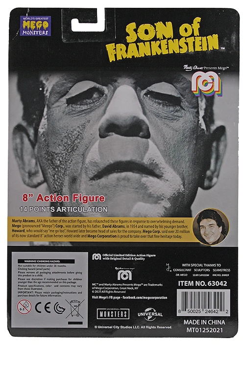 Mego Movies Wave 12 - Universal Monsters Son Of Frankenstein 8" Action Figure 4 Mego Movies Wave 12 - Universal Monsters Son Of Frankenstein 8" Action Figure