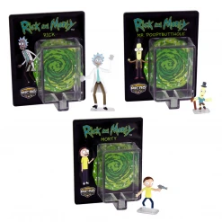 World's Smallest Rick And Morty Set Of 3 Micro Action Figures