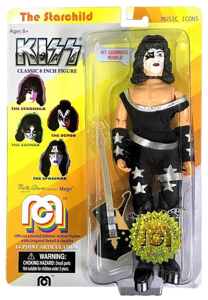 Damaged Package Mego Music Icons KISS The Starchild 8" Action Figure 3 Damaged Package Mego Music Icons KISS The Starchild 8" Action Figure